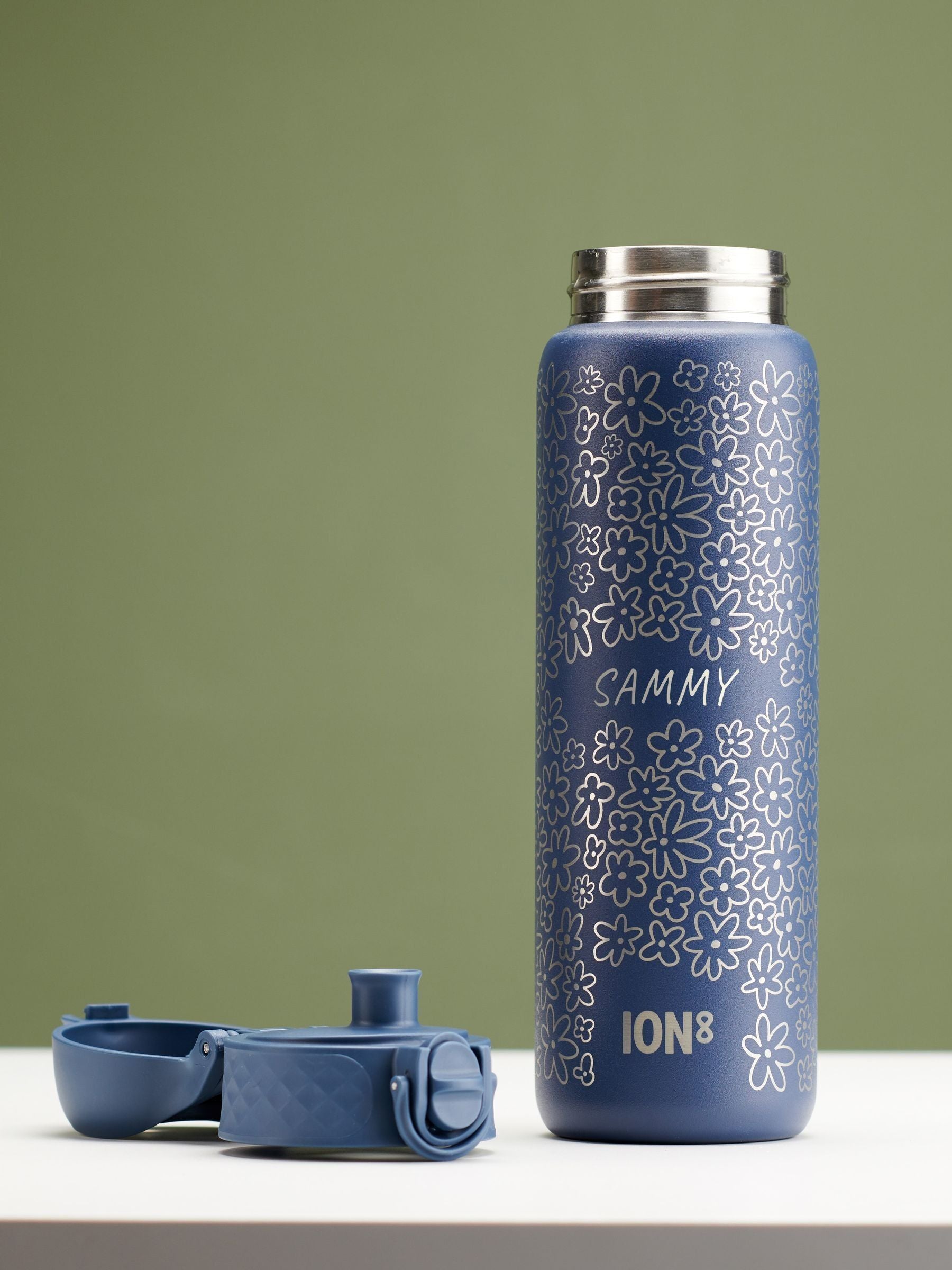 Oakdene Ion8 kids personalised water bottle 600ml - British product