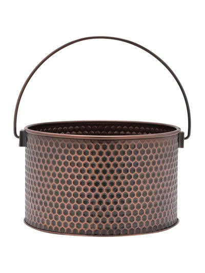 Next Widdop Brown Metal Bucket with Handle- Buy online at McGrocer