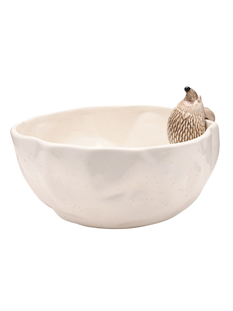 Widdop white hedgehog serving bowl 22cm, imported from the UK