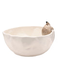 Widdop white hedgehog serving bowl 22cm, imported from the UK