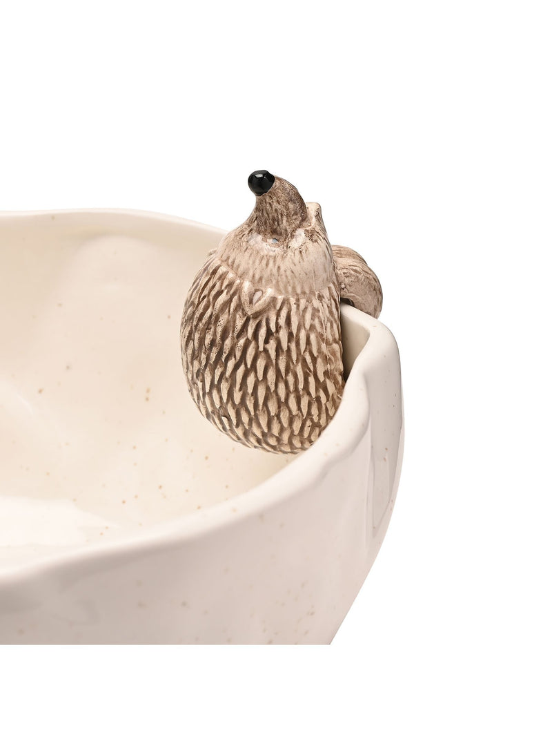 Widdop white hedgehog serving bowl 22cm, imported from the UK