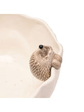 Widdop white hedgehog serving bowl 22cm, imported from the UK