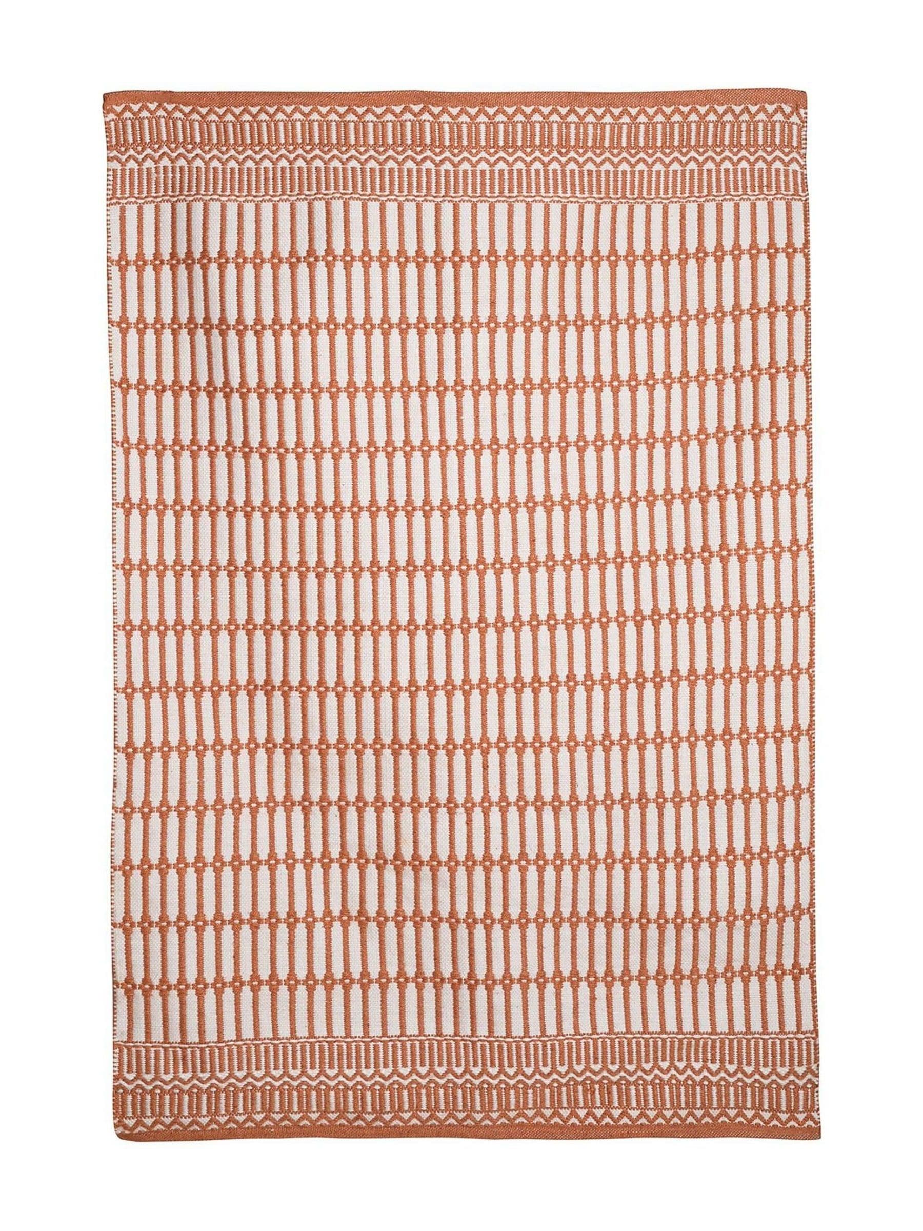 Country Living orange large outdoor rug, imported from the UK