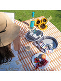 Country Living orange large outdoor rug, imported from the UK