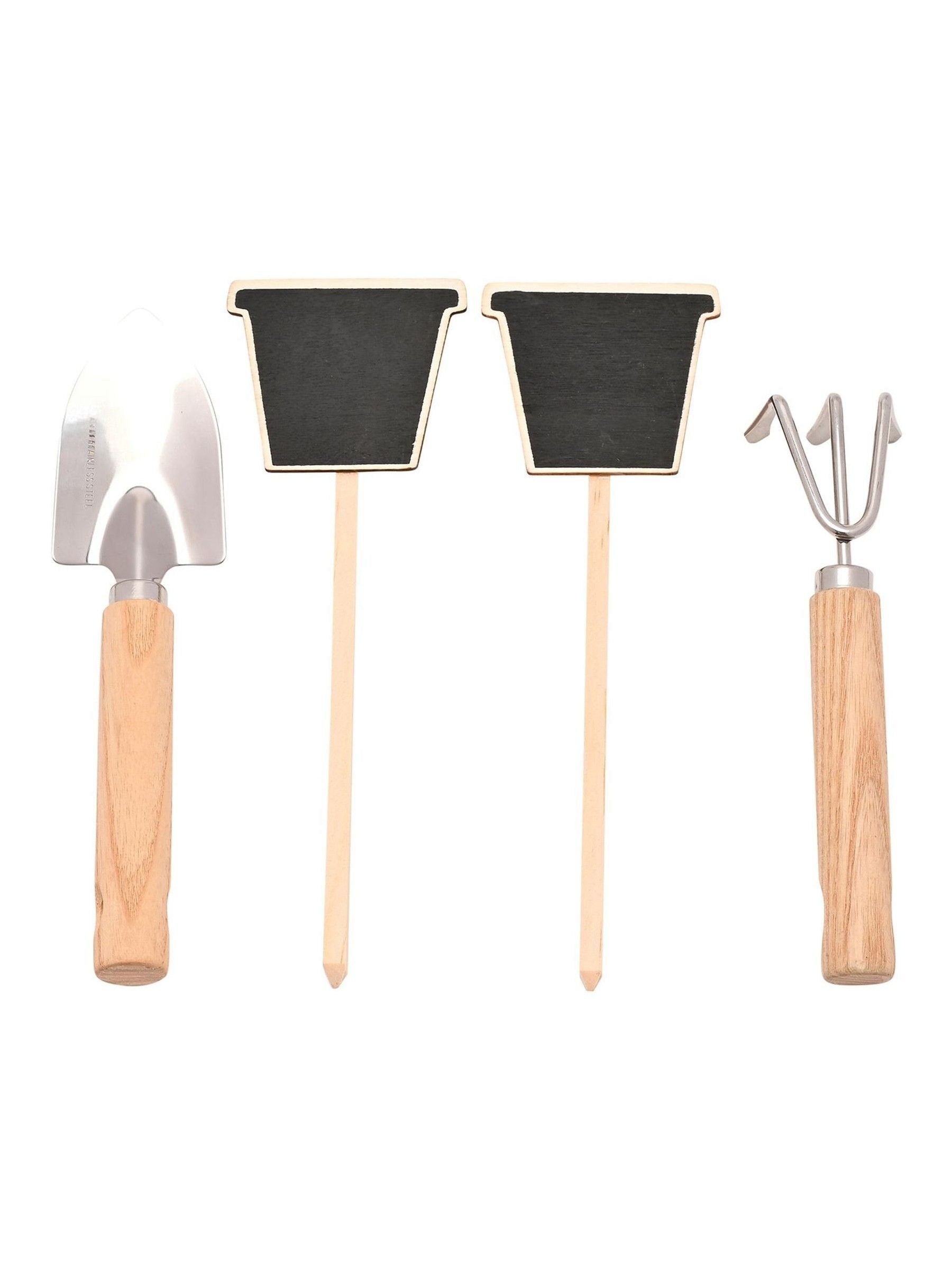 Widdop blue mini tote bag with garden tool set, UK version