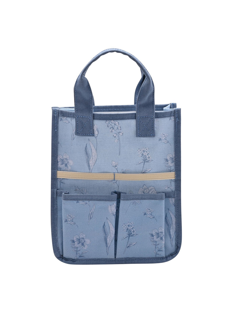 Widdop blue mini tote bag with garden tool set, UK version