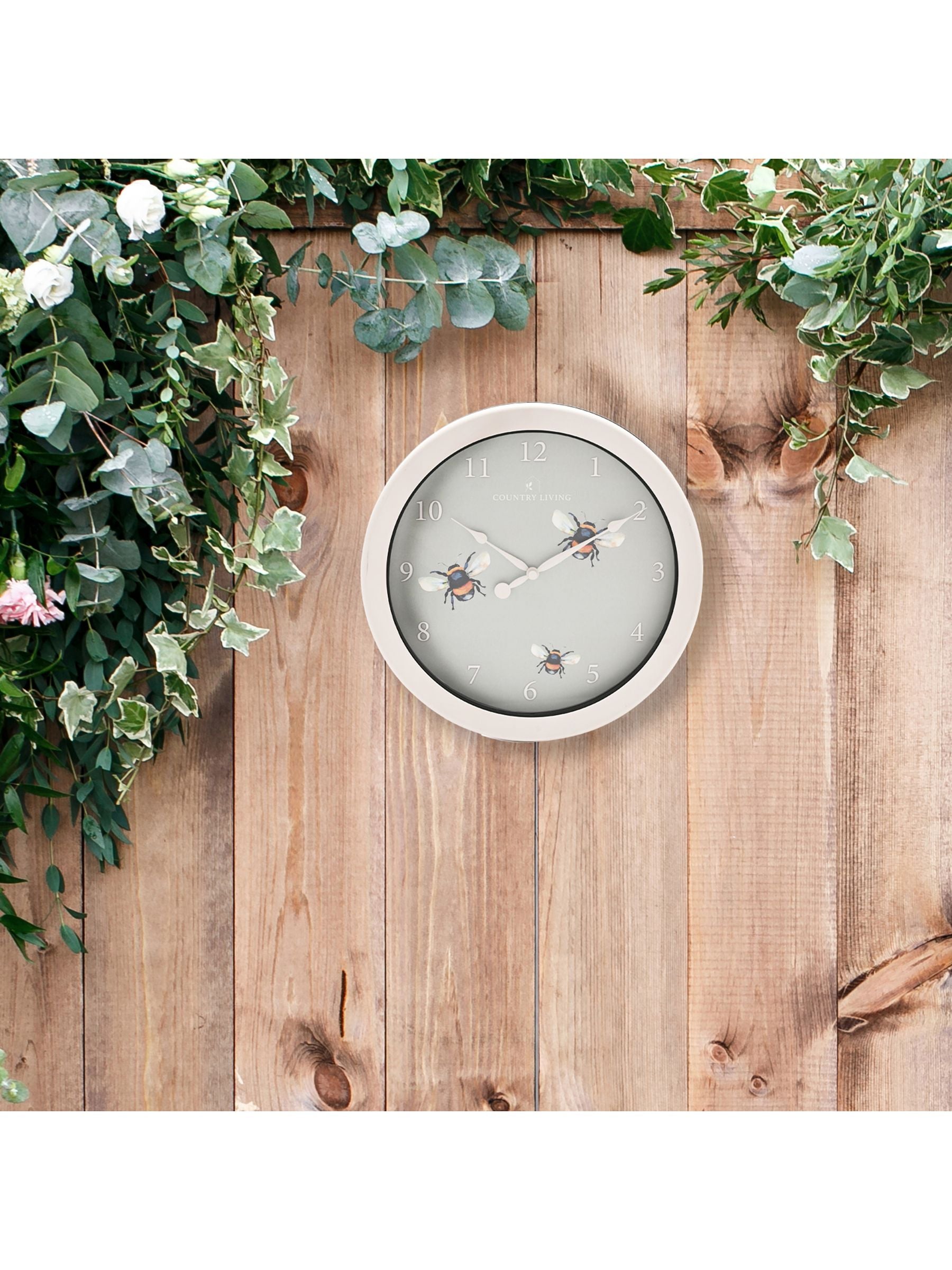 Widdop Green Outdoor Clock Bee