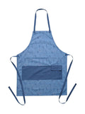 Widdop blue floral garden apron, imported from the UK