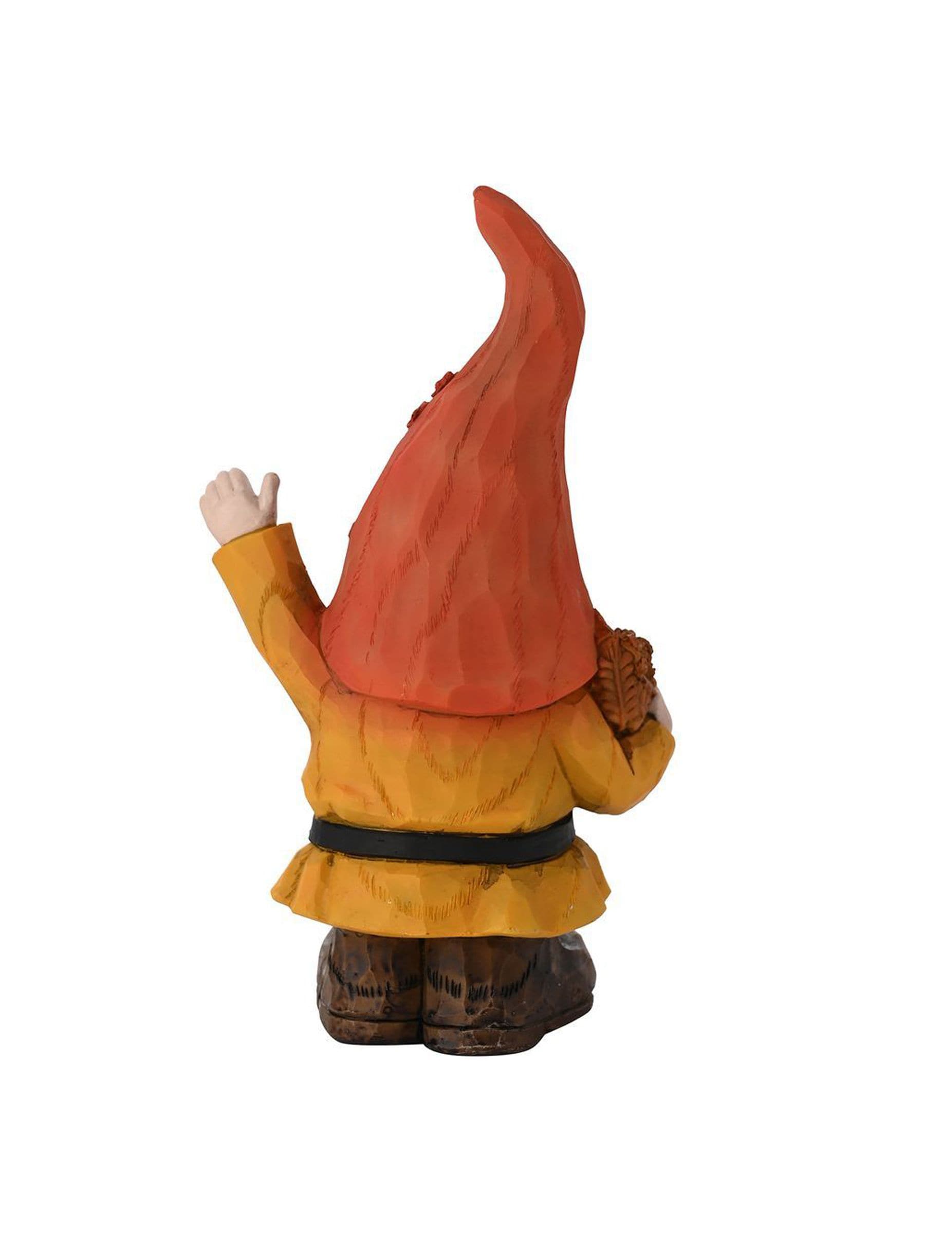 Widdop orange autumn gonk holding wheat ornament 23.5cm height (British brand)