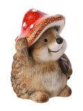 Widdop Brown Large Hedgehog In A Toadstool Hat