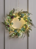Lights4fun Christmas Golden Berry Wreath 40cm, UK version