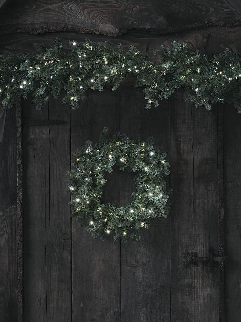 Lights4fun Dual Colour LED Christmas Garland 1.5m, UK version