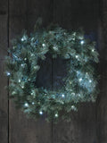 Lights4fun dual colour micro LED Christmas wreath 50cm (British brand)
