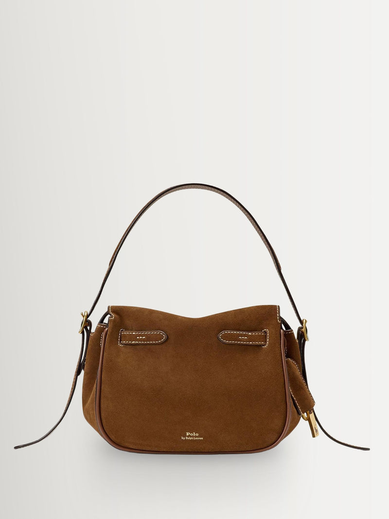 Polo Ralph Lauren brown suede small satchel bag (British brand)