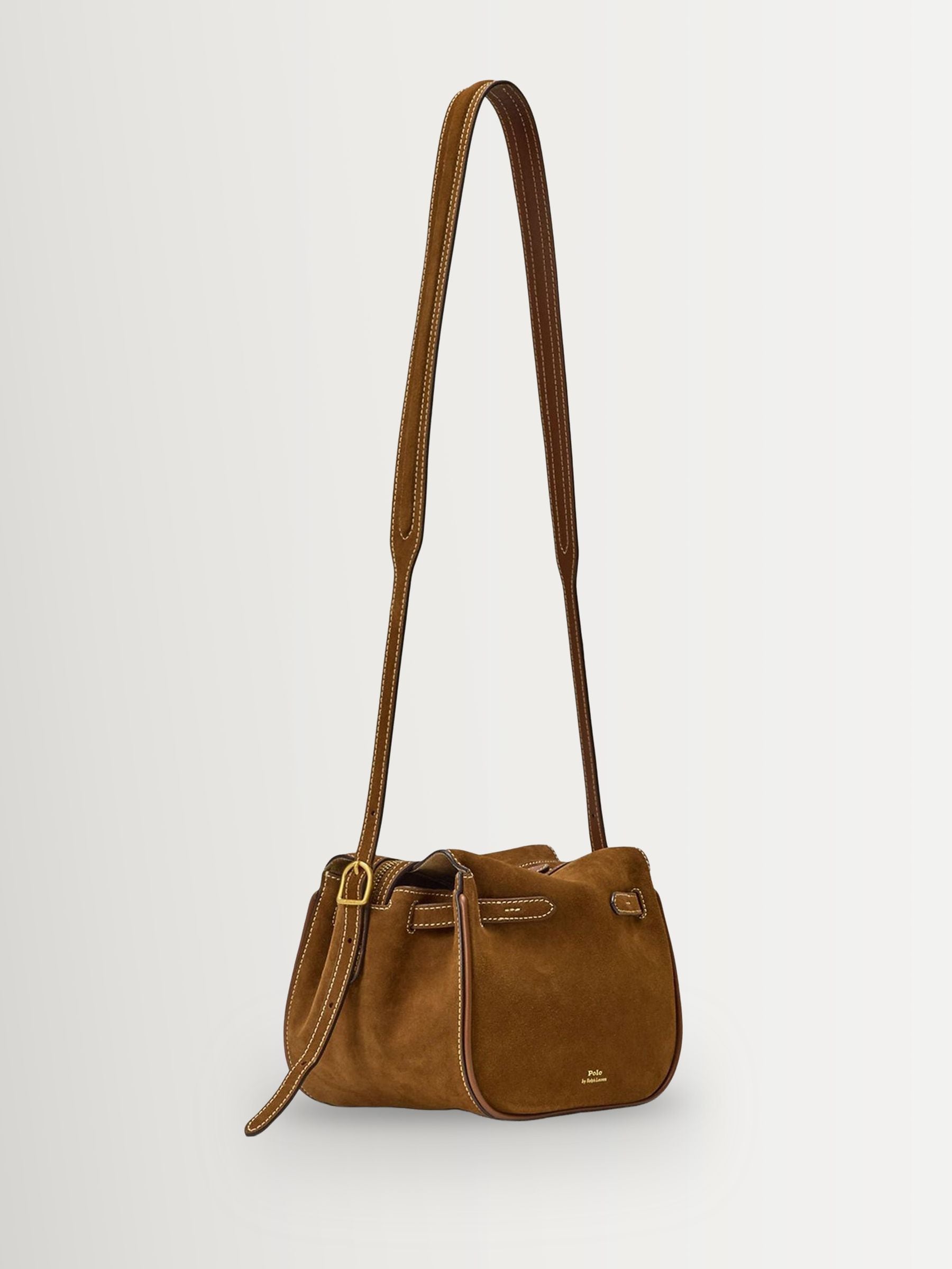 Polo Ralph Lauren brown suede small satchel bag (British brand)
