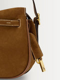 Polo Ralph Lauren brown suede small satchel bag (British brand)