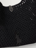 Polo Ralph Lauren black woven mesh cross-body bag - British product