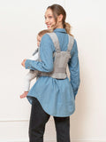 Seraphine CARIPOD baby carrier grey marl cotton canvas - British product