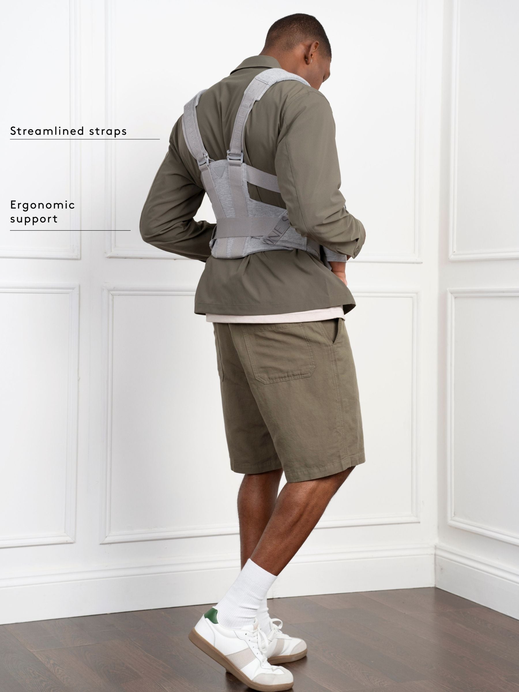 Seraphine CARIPOD baby carrier grey marl cotton canvas - British product
