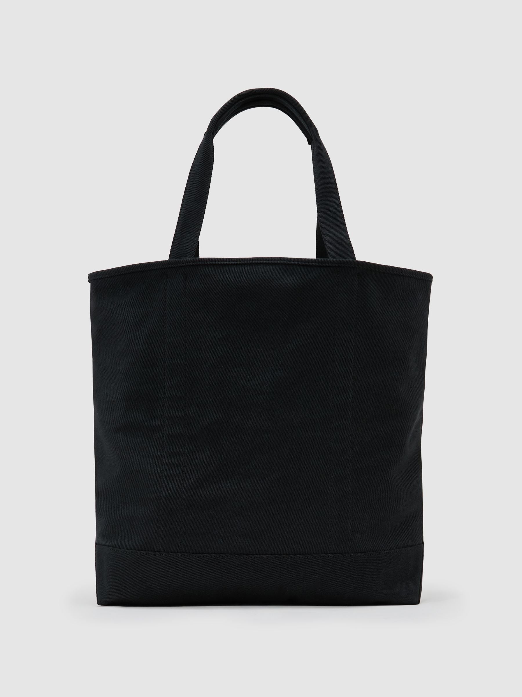 Reiss Navona canvas tote bag black (British brand)