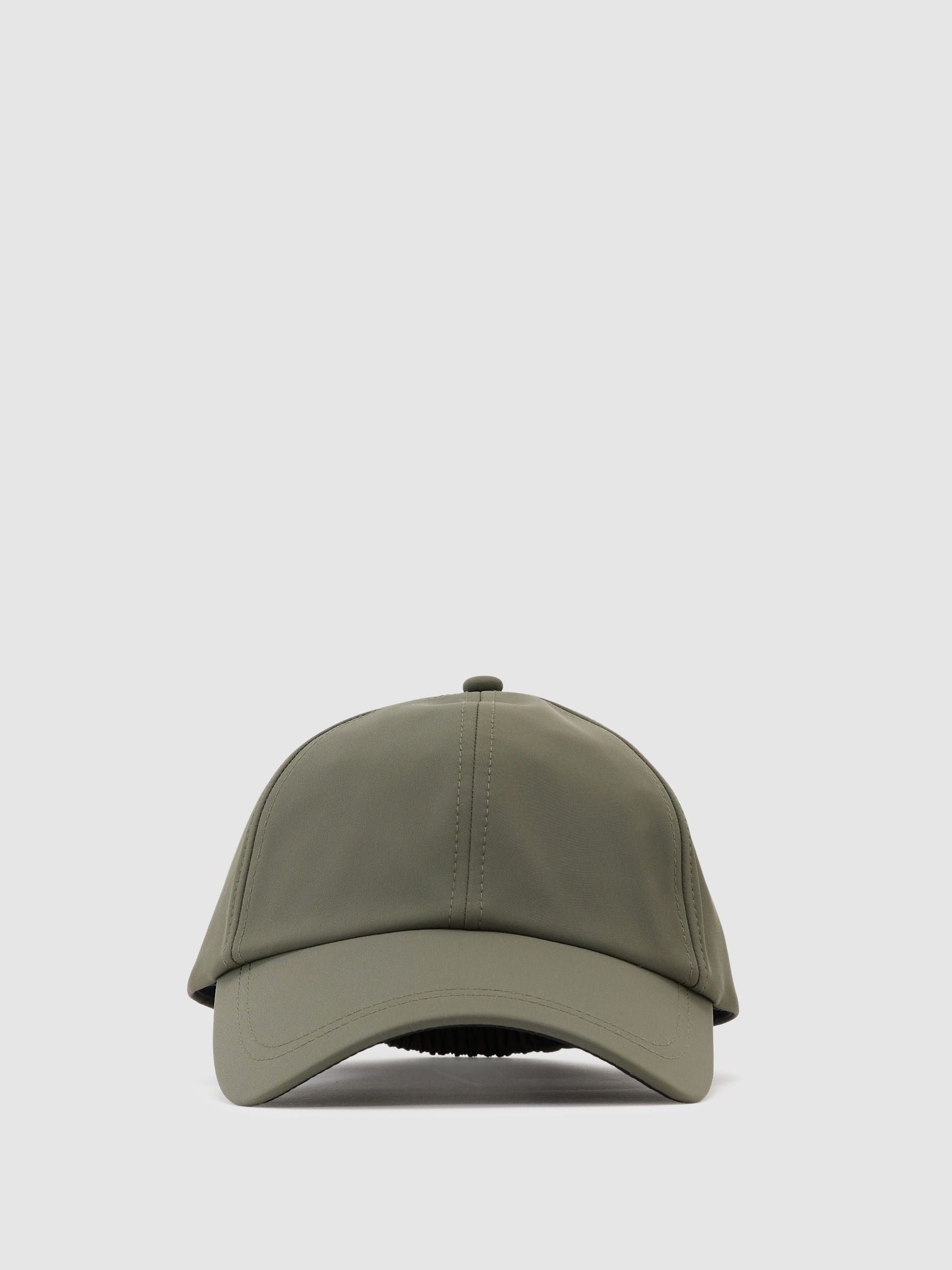 Reiss khaki green Caleb technical baseball hat, imported from the UK