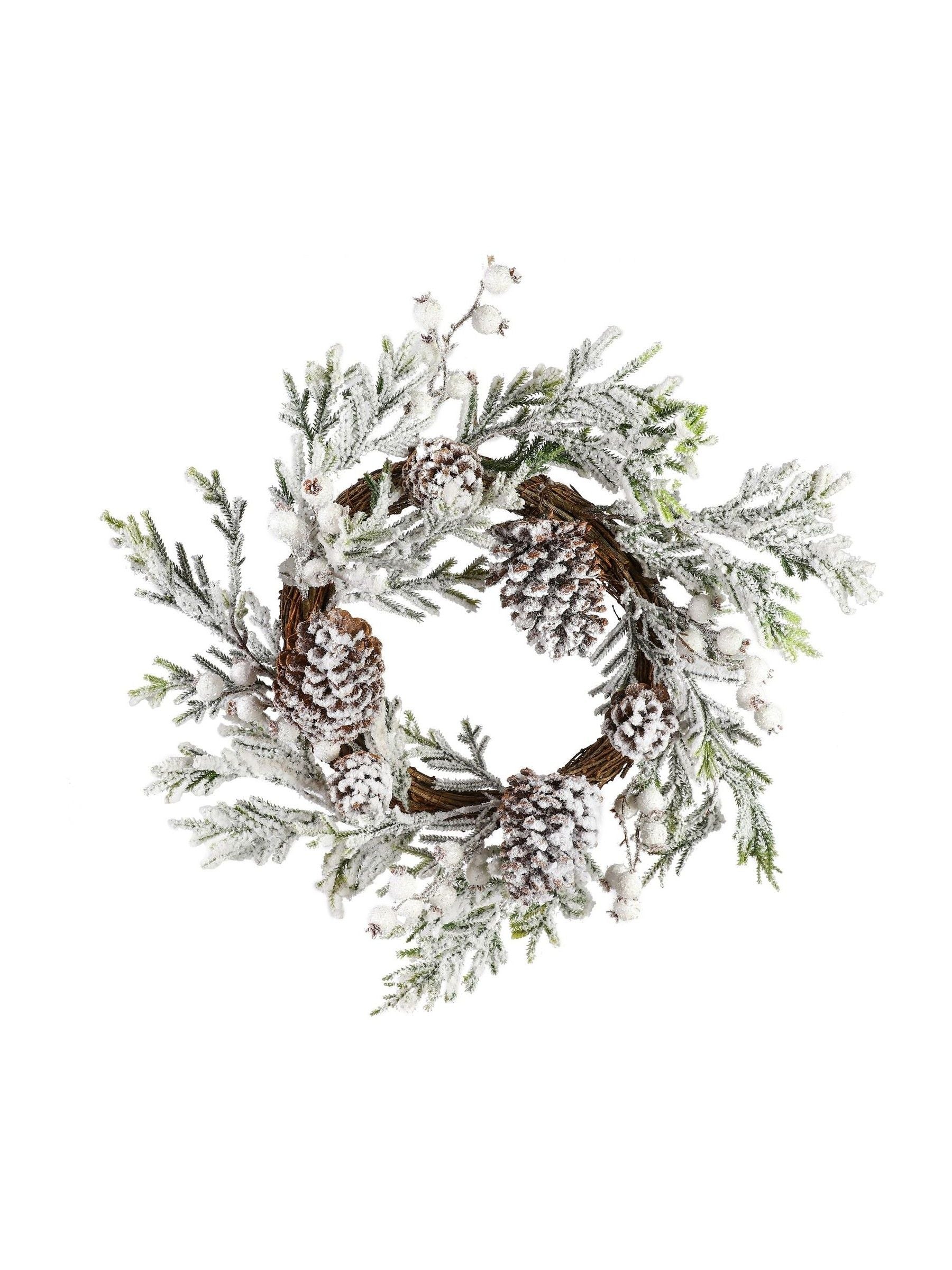 Dibor Winter Snowdrift wreath 50cm - British product