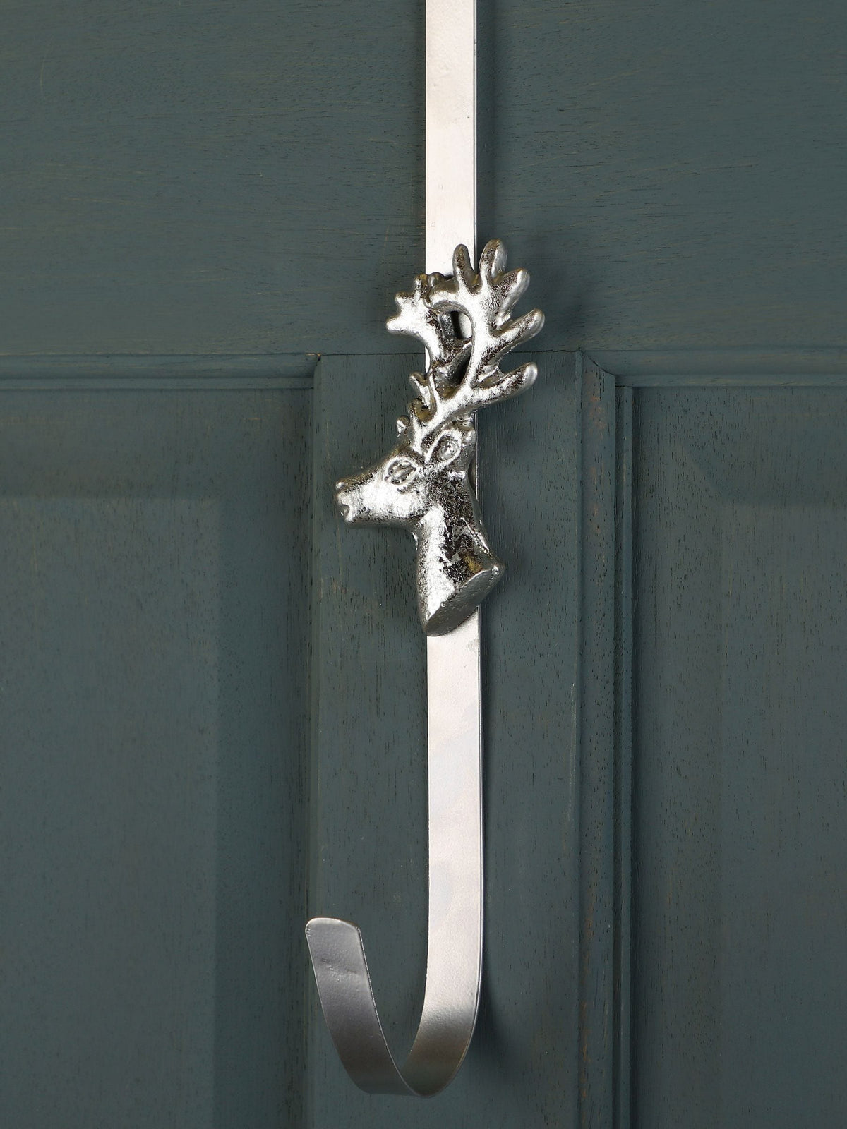 Dibor deer wreath hanger for UPVC and wooden doors, British brand