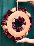 Dibor Cinnamon Stars wreath 30cm (British brand)