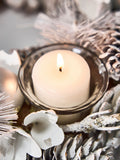 Dibor frosted tealight holder 30cm round - British product