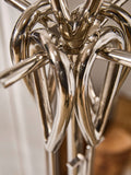 Dibor fire set in silver nickel polished finish, imported from the UK