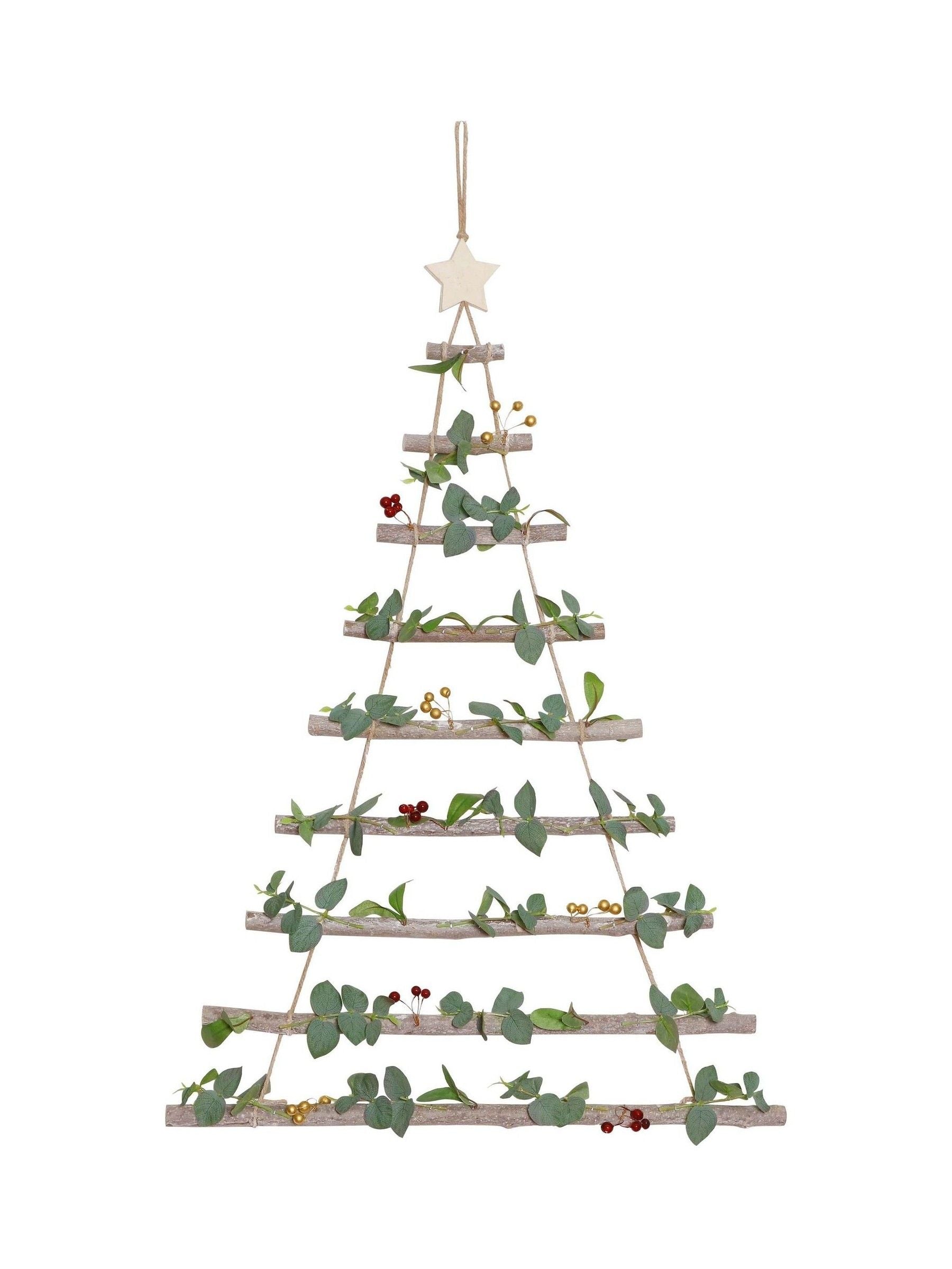 Dibor eucalyptus Christmas tree ladder wall hanging - British product
