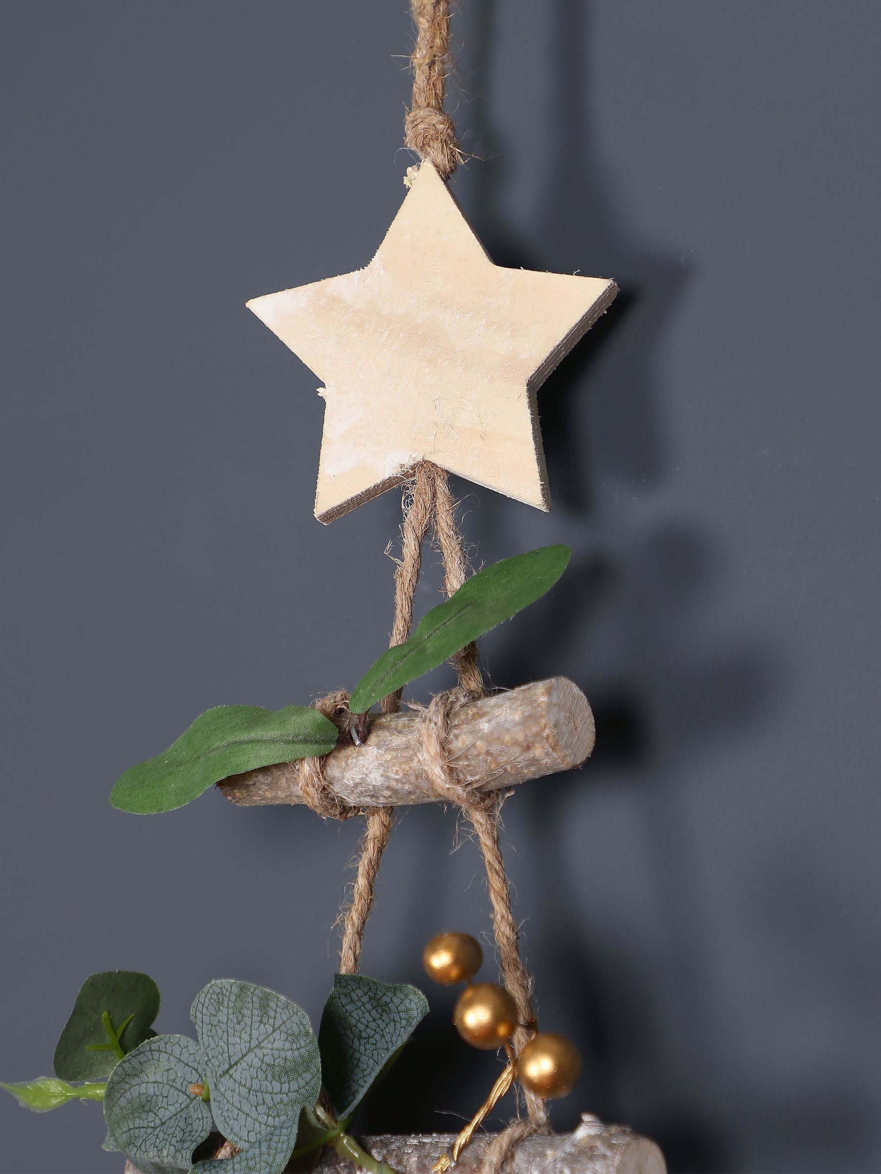 Dibor eucalyptus Christmas tree ladder wall hanging - British product