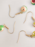 Gold Tone Fruit Drop Earrings 3 Pack - British product