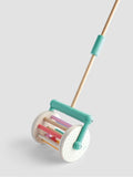 JoJo Maman Bébé white push-along noise roller 60cm - British product