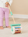 JoJo Maman Bébé white push-along noise roller 60cm - British product
