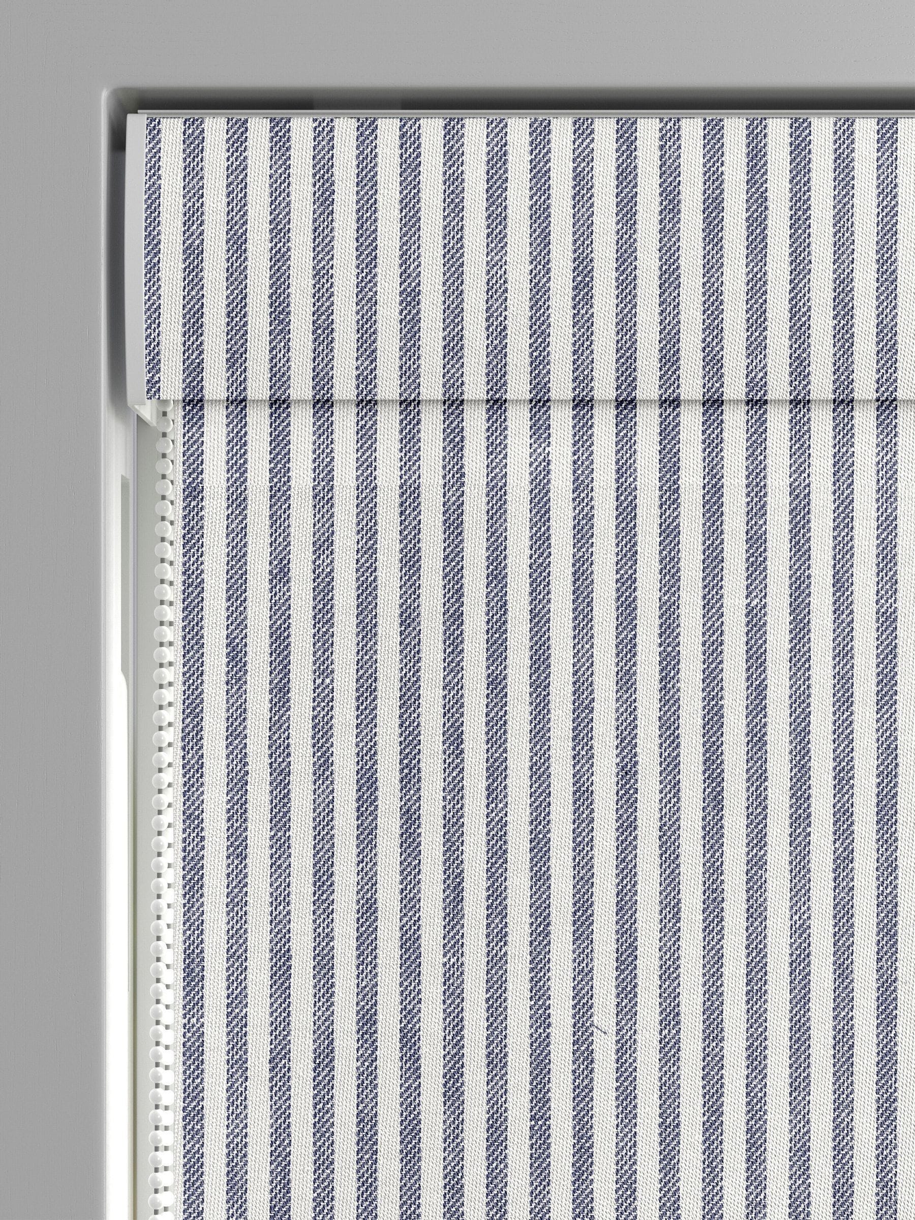 Blue Stitch Stripe Roman blind - British product