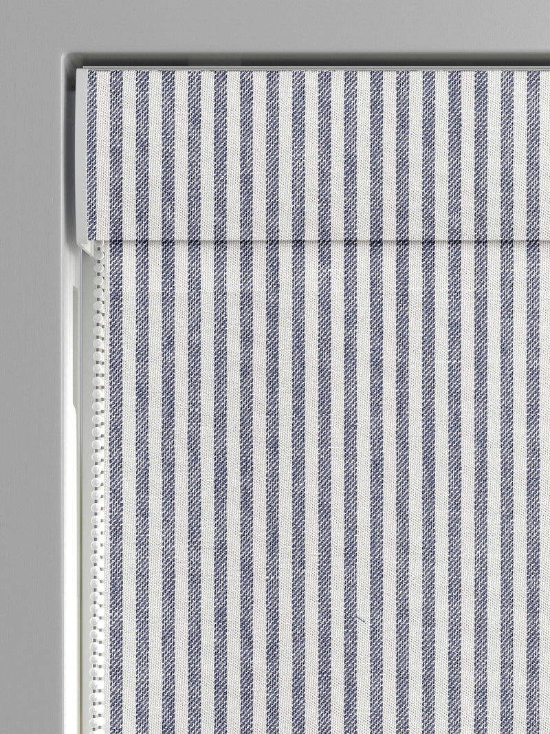Blue Stitch Stripe Roman blind - British product