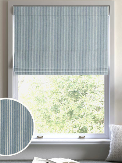 Next Next Blue Coil Made to Measure Roman Blind- Buy online at McGrocer