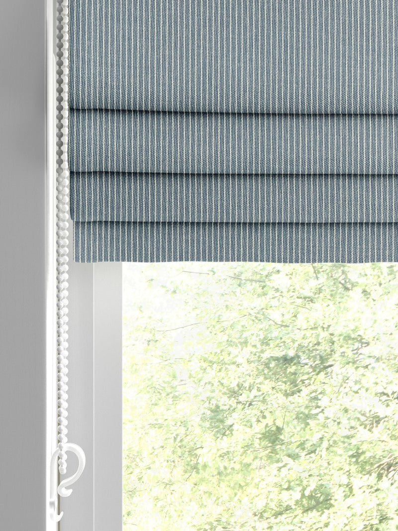 Next Blue Coil Roman blind made to measure, UK version