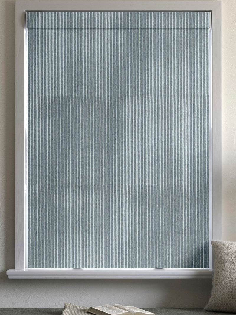 Next Blue Coil Roman blind made to measure, UK version