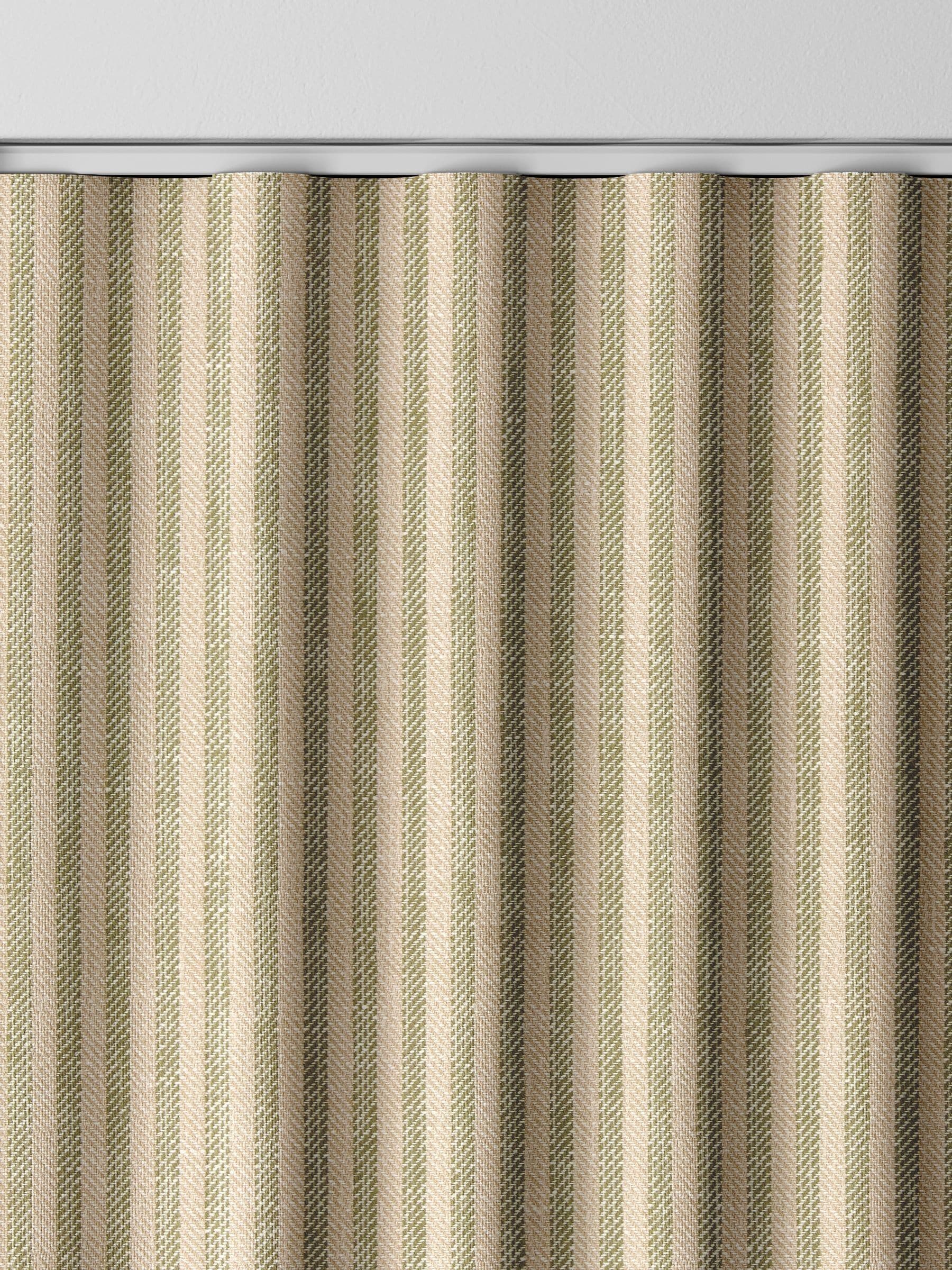 Next green stitch stripe made to measure curtains, UK version