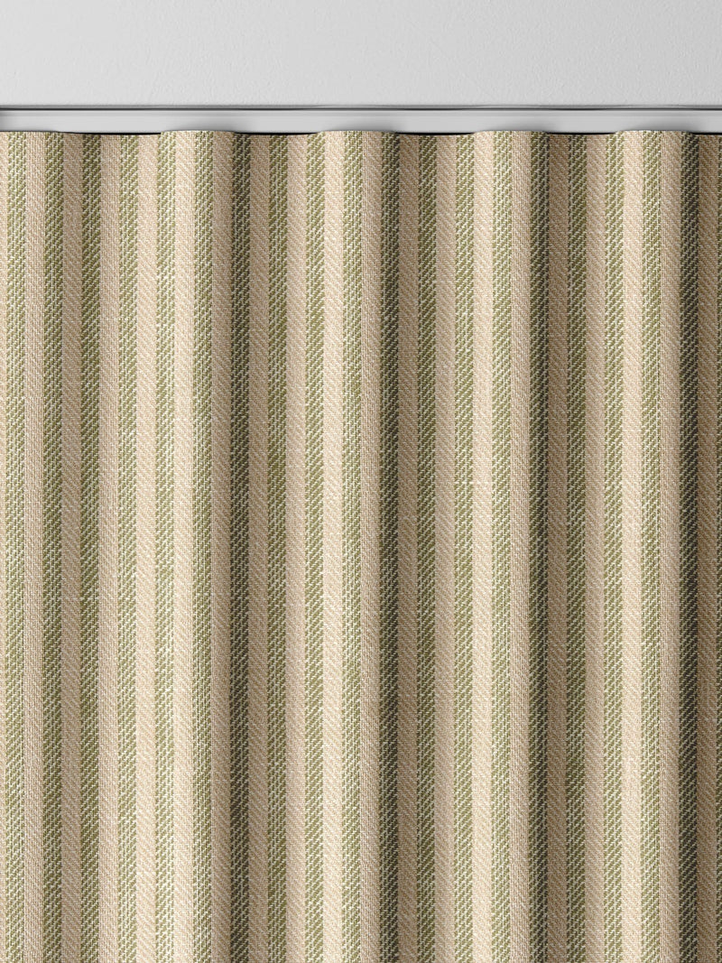 Next green stitch stripe made to measure curtains, UK version