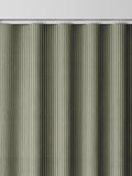 Next Green Coil made to measure curtains dark green cream stripe, imported from the UK