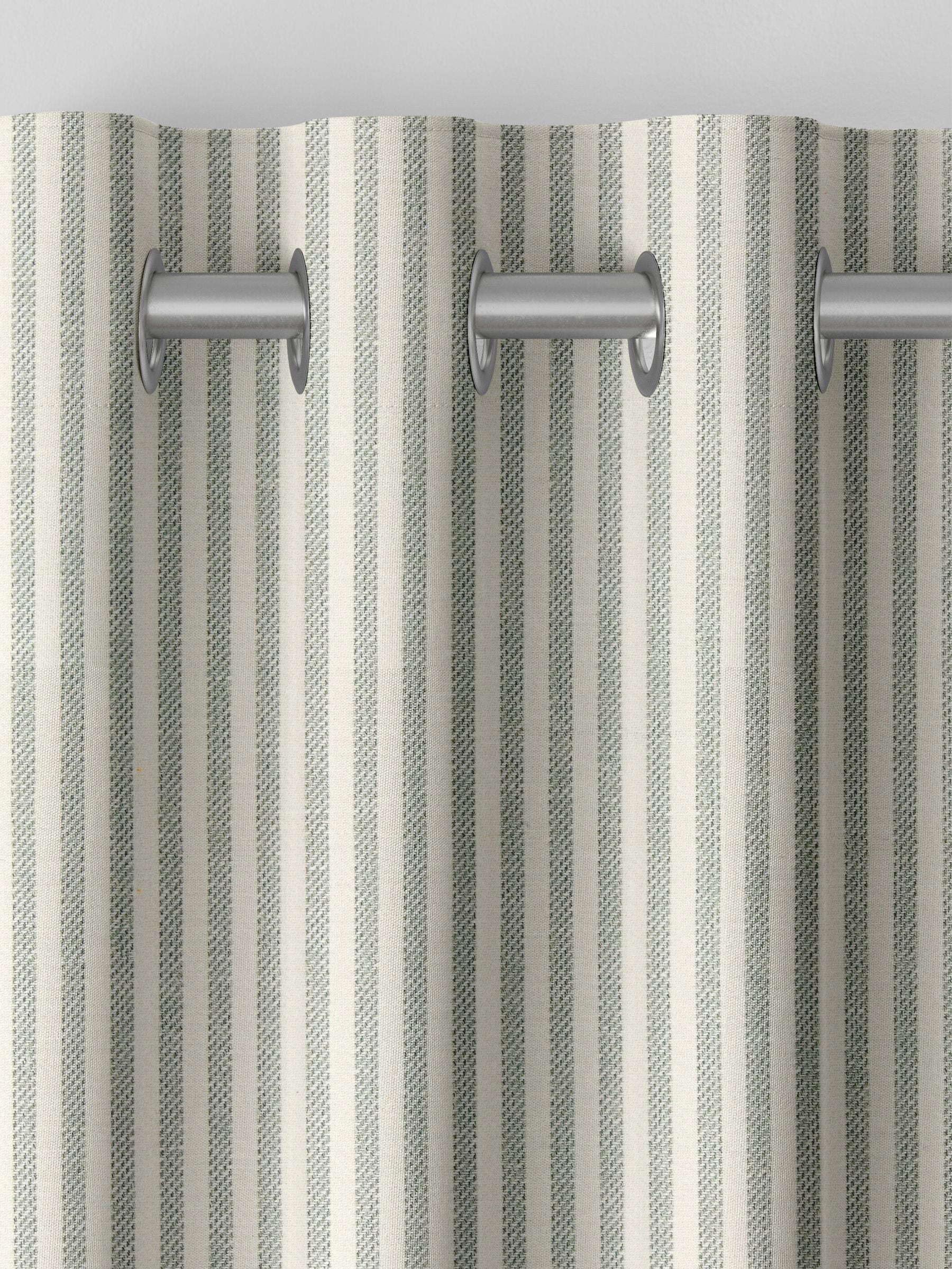 Next Blue Stitch Stripe curtains - British product