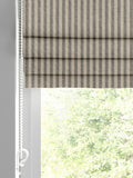 Grey Stitch Stripe Roman blind made to measure, imported from the UK