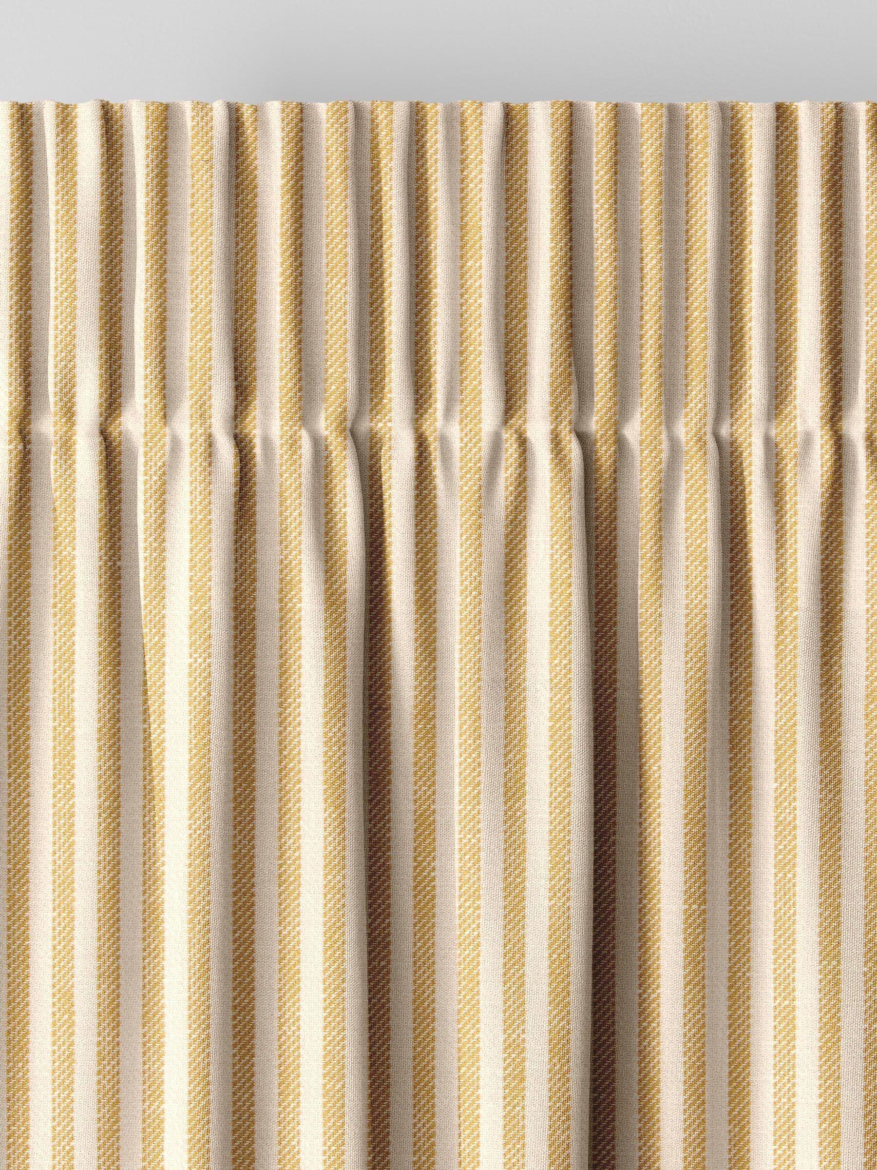 Next yellow stitch stripe curtains - British product