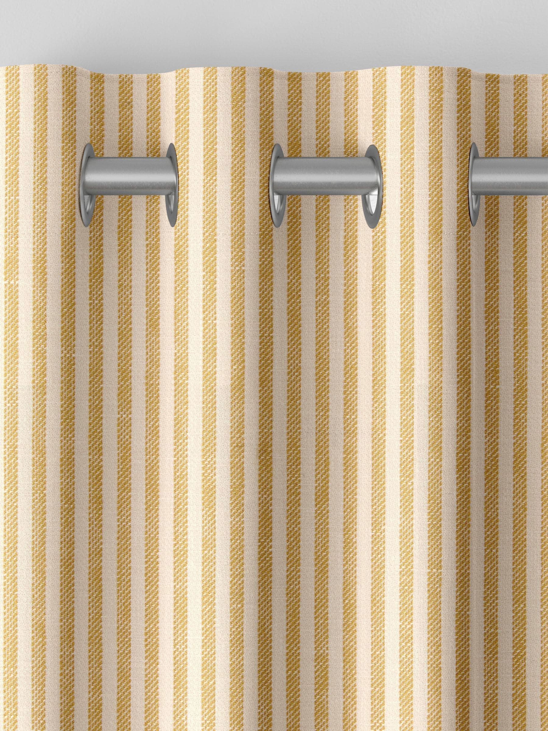 Next yellow stitch stripe curtains - British product