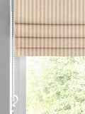 Pink stitch stripe dusky Roman blind - British product