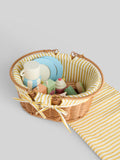 JoJo Maman Bébé yellow picnic basket toy set (British brand)