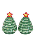 Something Different ceramic Christmas tree salt and pepper shakers, imported from the UK